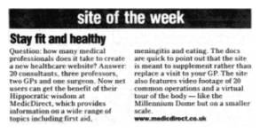 medicdirect Site of the Week