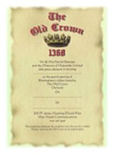 Old Crown invitations